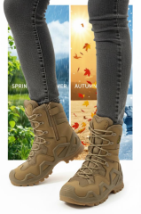 Single Sword Fermuarlı Outdoor Kadın&Erkek Taktik Askeri Bot ve Postal 4 Mevsim SS602