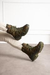 Single Sword Fermuarlı Outdoor Kadın&Erkek Taktik Askeri Bot ve Postal 4 Mevsim SS602 HAKİ - 37