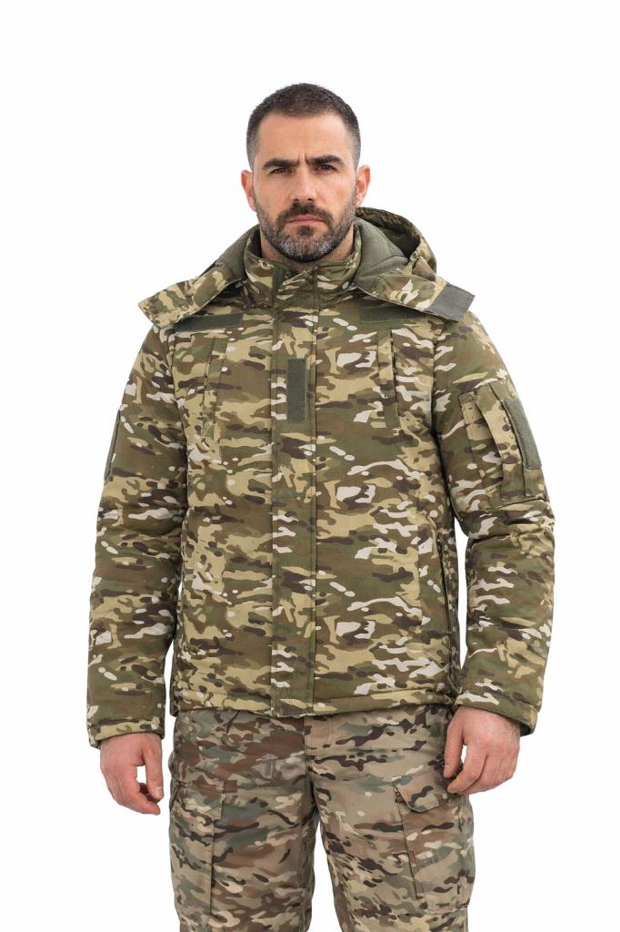 Single Sword Su Geçirmez Kamuflaj Erkek Softshell Parka MULTİCAM - 3XL