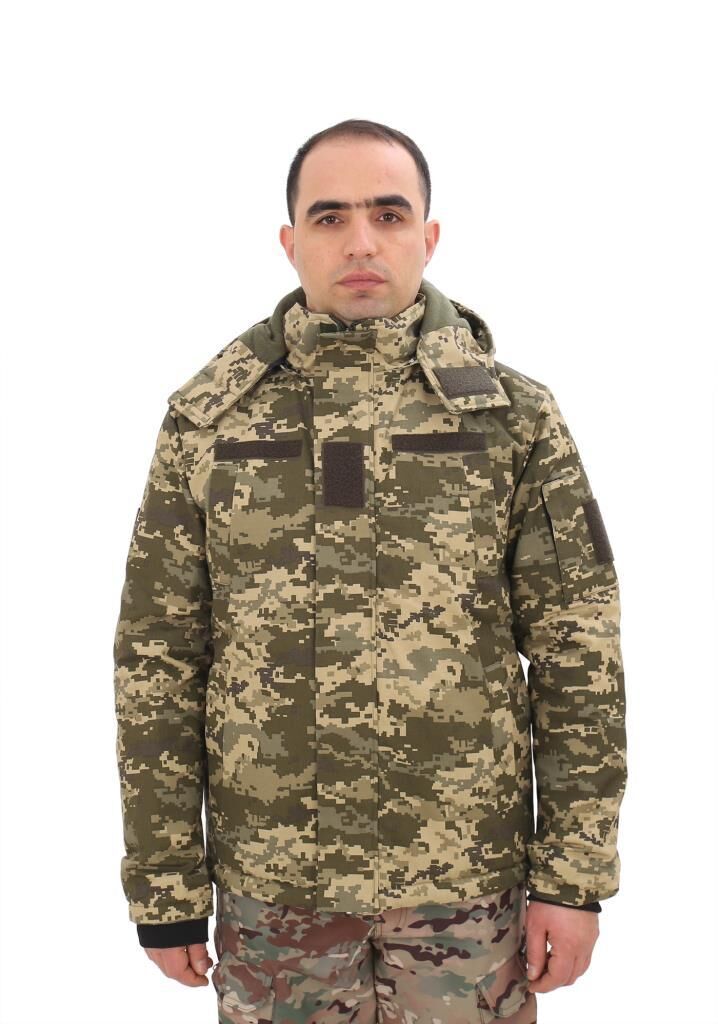 Single Sword Su Geçirmez Kamuflaj Erkek Softshell Parka PİKSEL - L