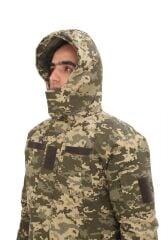Single Sword Su Geçirmez Kamuflaj Erkek Softshell Parka PİKSEL - XL