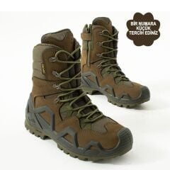 Single Sword Fermuarlı Outdoor Kadın&Erkek Taktik Askeri Bot ve Postal 4 Mevsim SS602 HAKİ - 47