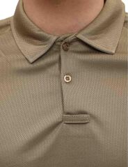 Single Sword Polo Yaka Uzun Kol Taktik T-Shirt BEJ - M