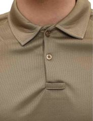 Single Sword Polo Yaka Uzun Kol Taktik T-Shirt BEJ - XL