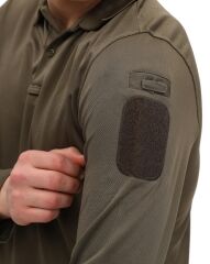 Single Sword Polo Yaka Uzun Kol Taktik T-Shirt HAKİ - S