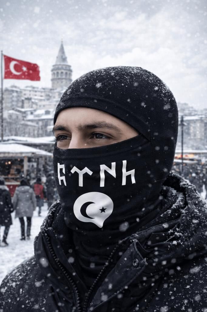 Single Sword Army Termal Kar Maskesi Erkek&Kadın Balaklava BASKILI