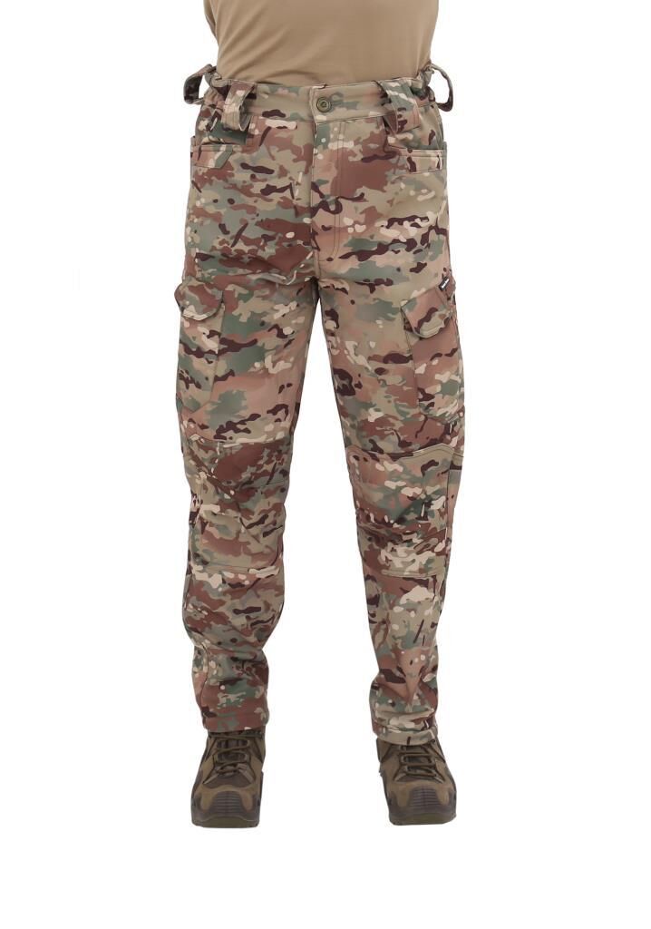 Single Sword Outdoor Softshell Su Geçirmez Erkek&Kadın Kışlık Kayak Pantolonu MULTİCAM - M