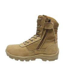 Carinio Hakiki Deri Askeri Taktik Bot (Çöl, Taktik, Dağcı Botu - Uzun) SİYAH - 40