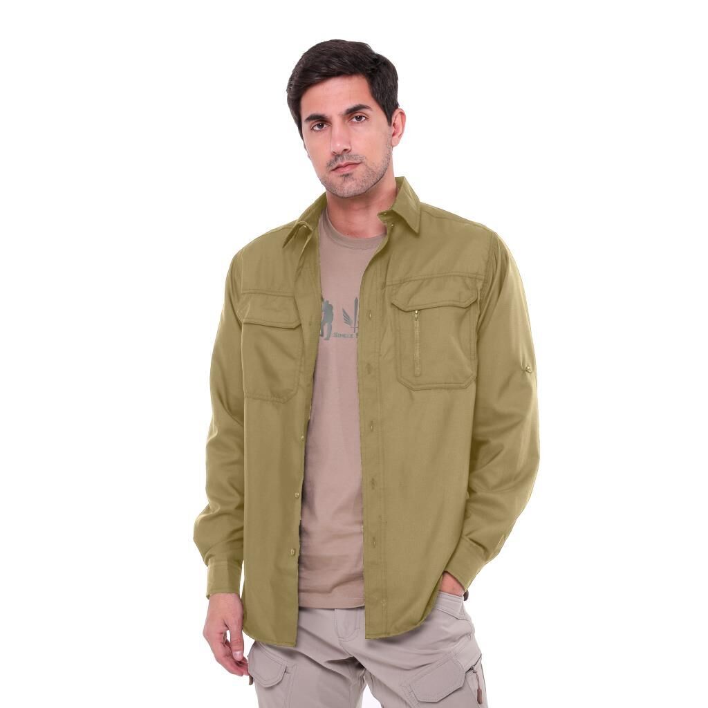 Single Sword Taktik Yazlık Outdoor Erkek Gömlek&Koruma Gömleği HAKİ - XS