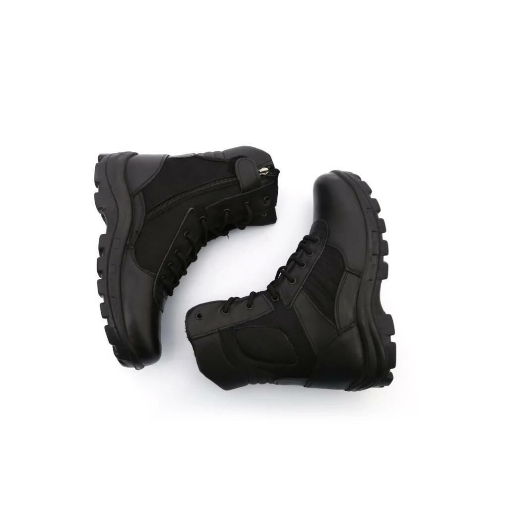 Carinio Hakiki Deri Askeri Taktik Bot (Çöl, Taktik, Dağcı Botu - Uzun) SİYAH - 38