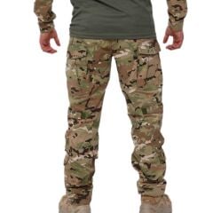 Single Sword Dizlik Yeri Olan Kamuflaj Tactical Erkek Pantolon - Outdoor Taktik Pantolon