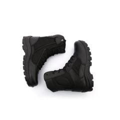 Carinio Hakiki Deri Askeri Taktik Bot (Çöl, Taktik, Dağcı Botu - Uzun) SİYAH - 40