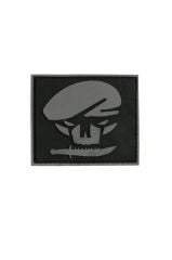 Single Sword BERE-BIÇAK Plastik Patch - Peç 6Cm X 6Cm SİYAH