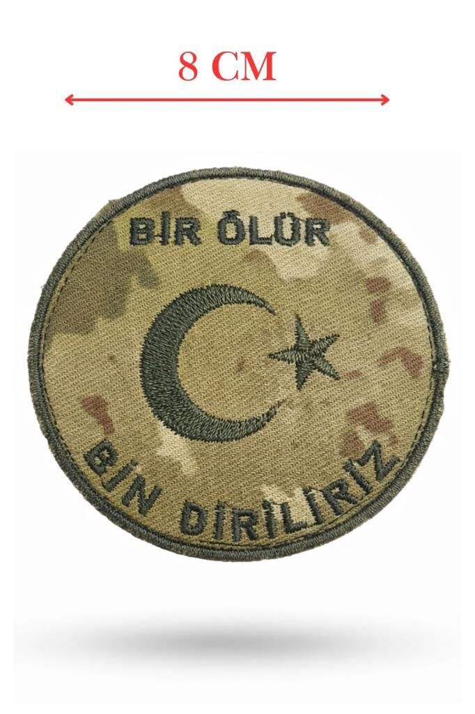 Nakış Patch Bir Ölür Bin Diriliriz TSK