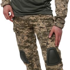 Single Sword Dizlik Yeri Olan Kamuflaj Tactical Erkek Pantolon - Outdoor Taktik Pantolon PİKSEL - M