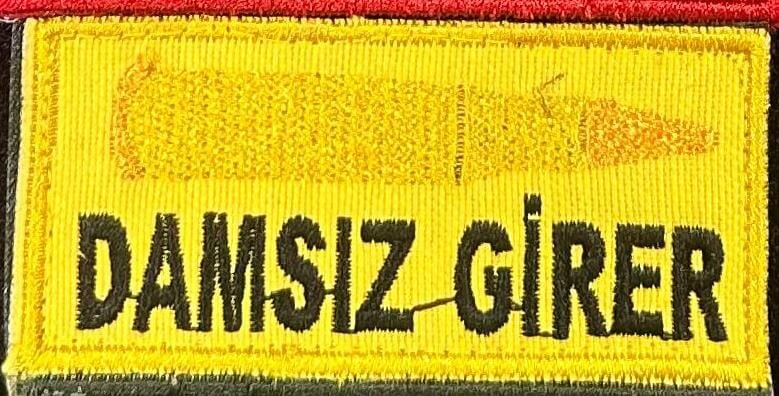 Nakış Patch Damsız Girer SİYAH-SARI