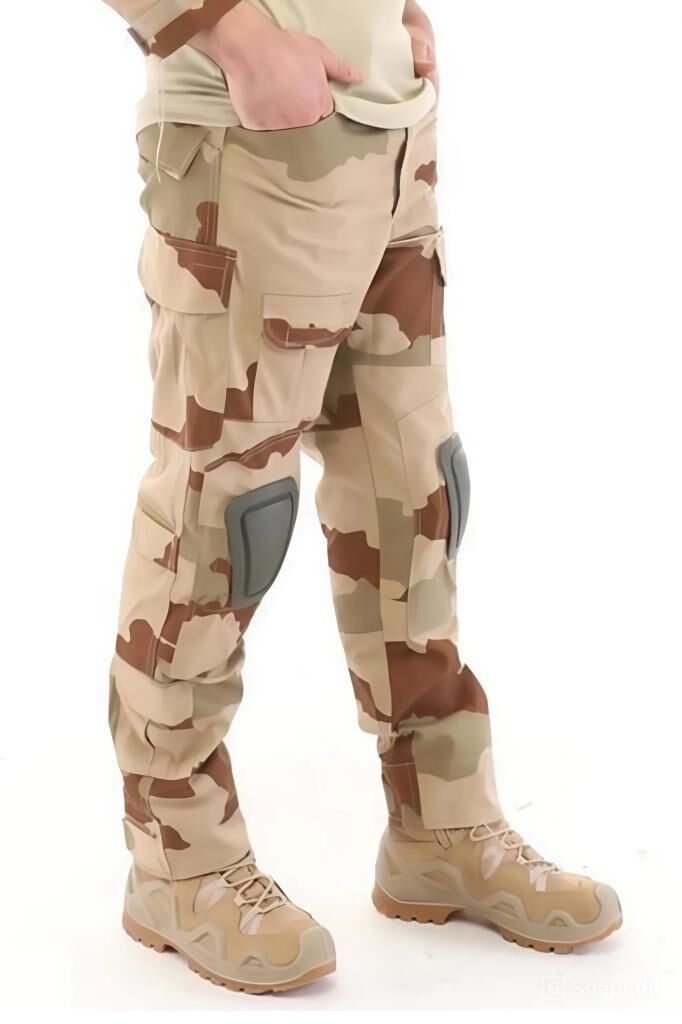 Single Sword Dizlik Yeri Olan Kamuflaj Tactical Erkek Pantolon - Outdoor Taktik Pantolon Ç.KAMUFLAJ - L