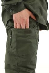 Single Sword Outdoor Unisex Kışlık Gömlek&Pantolon Alt Üst Takım 3XL - HAKİ