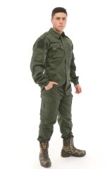 Single Sword Outdoor Unisex Kışlık Gömlek&Pantolon Alt Üst Takım 3XL - HAKİ