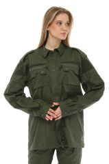 Single Sword Outdoor Unisex Kışlık Gömlek&Pantolon Alt Üst Takım 3XL - HAKİ