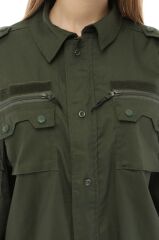 Single Sword Outdoor Unisex Kışlık Gömlek&Pantolon Alt Üst Takım 3XL - HAKİ