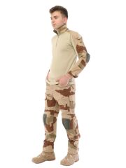 Single Sword Dizlikli Kamuflaj Tactical Erkek Pantolon - Outdoor Taktik Pantolon Ç.KAMUFLAJ - 3XL