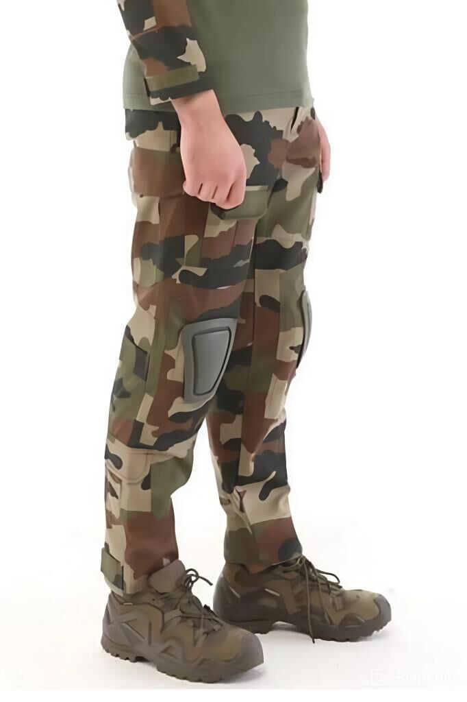 Single Sword Dizlik Yeri Olan Kamuflaj Tactical Erkek Pantolon - Outdoor Taktik Pantolon USA - XL
