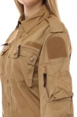 Single Sword Outdoor Unisex Kışlık Gömlek&Pantolon Alt Üst Takım 4XL - BEJ