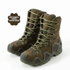 Single Sword Hakiki Deri Su Geçirmez Erkek&Kadın Taktik Askeri Kışlık Bot ve Postal SS603 HAKİ - 37