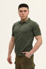 Single Sword Regular Fit Polo Yaka Kısa Kollu Erkek Tişört HAKİ - 2XL