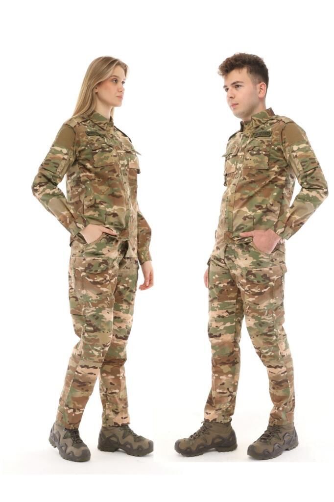 Single Sword Outdoor Unisex Kışlık Gömlek&Pantolon Alt Üst Takım M - MULTİCAM