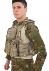 Single Sword Kasırga Tactical Balistik Plaka Takılabilen Açık Cepli Hücum Yeleği ATACS