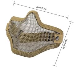 Airsoft Tel Maske SİYAH