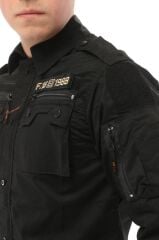 Single Sword Outdoor Unisex Kışlık Gömlek&Pantolon Alt Üst Takım SİYAH - XL
