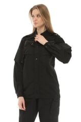 Single Sword Outdoor Unisex Kışlık Gömlek&Pantolon Alt Üst Takım SİYAH - XL