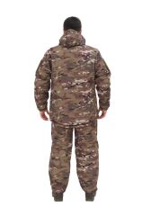 Single Sword Su&Rüzgar Geçirmez Softshell Kışlık Erkek Mont (Kapüşonu Çıkabilen) MULTİCAM - M