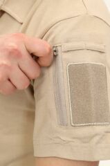 Single Sword Kısa Kollu Taktik  Polo Yaka Tişört 2XL - AÇIK BEJ