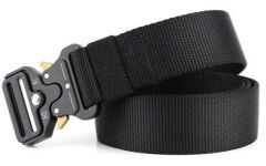 Single Sword Kobra Kemer 125 Cm X 3.8 Cm - Taktik Outdoor ve Koruma Pantolon Kemeri SİYAH