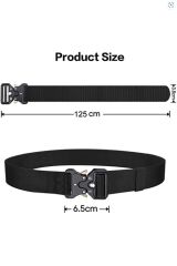 Single Sword Kobra Kemer 125 Cm X 3.8 Cm - Taktik Outdoor ve Koruma Pantolon Kemeri SİYAH