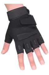 Single Sword BlackHawk Solag Taktik Eldiven Kesik Parmak SİYAH - M