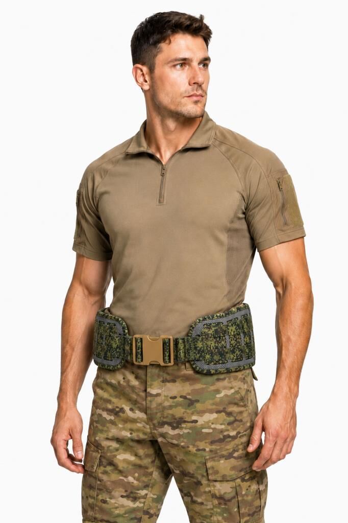 Single Sword Taktik Molle Kemer Kalın Süngerli Fiber Destekli Lüks Askeri Outdoor Kemer Kod-8 S-M - PİKSEL