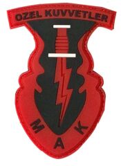 Single Sword 3d Plastik Mak Özel Kuvvetler Arması Patch BEJ