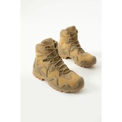 SS611 Su Geçirmez Bağcıklı Taktik Outdoor Unisex Kışlık Askeri Uzun Bej Çöl Botu BEJ - 47