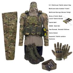 Single Sword Airsoft  Açık hava Oyunları ve outdoor İçin Multicam Taktik Takım - Set