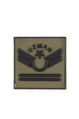Single Sword Plastik Patch - Peç Uzman Rütbe HAKİ - UZM.ÇVŞ