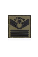 Single Sword Plastik Patch - Peç Uzman Rütbe HAKİ - UZM.ÇVŞ