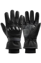 Single Sword Rüzgar Soğuk Geçirmez Suya Dayanıklı Dokunmatik Eldiven-  Taktik ve Motosiklet Eldiveni Bej SİYAH