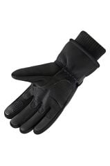 Single Sword Rüzgar Soğuk Geçirmez Suya Dayanıklı Dokunmatik Eldiven-  Taktik ve Motosiklet Eldiveni Bej SİYAH