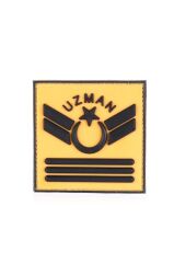 Single Sword Plastik Patch - Peç Uzman Rütbe BEJ - UZM.KD3