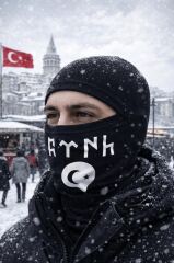 Single Sword Army Termal Kar Maskesi Erkek&Kadın Balaklava SİYAH